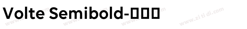Volte Semibold字体转换